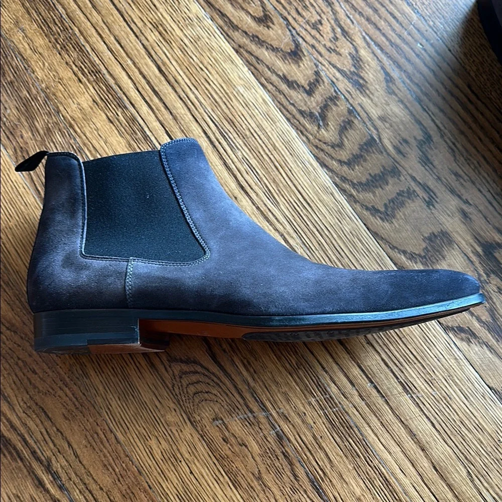 Men's Chelsea Boots in Black Suede